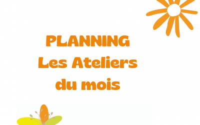 Planning ateliers Mai
